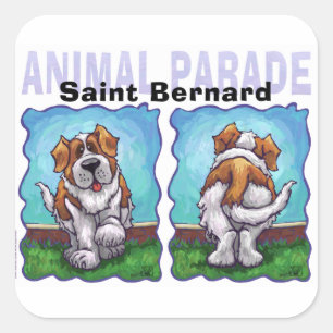 Sticker Carré Cadeaux et accessoires St. Bernard