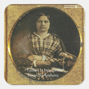 Sticker Carré Cadeaux et Cartes de Sagesse de Susan B Anthony
