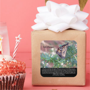 Sticker Carré Cadeaux inspirants Changements de durée de vie