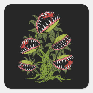 Sticker Carré Cadeaux Plantes carnivores Monster Vénus Piège Vol