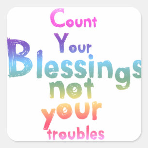 Sticker Carré Cadeaux pour élever vos esprits et égayer votre jo