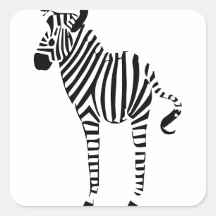 Sticker Carré Cadeaux Zebra Lovers