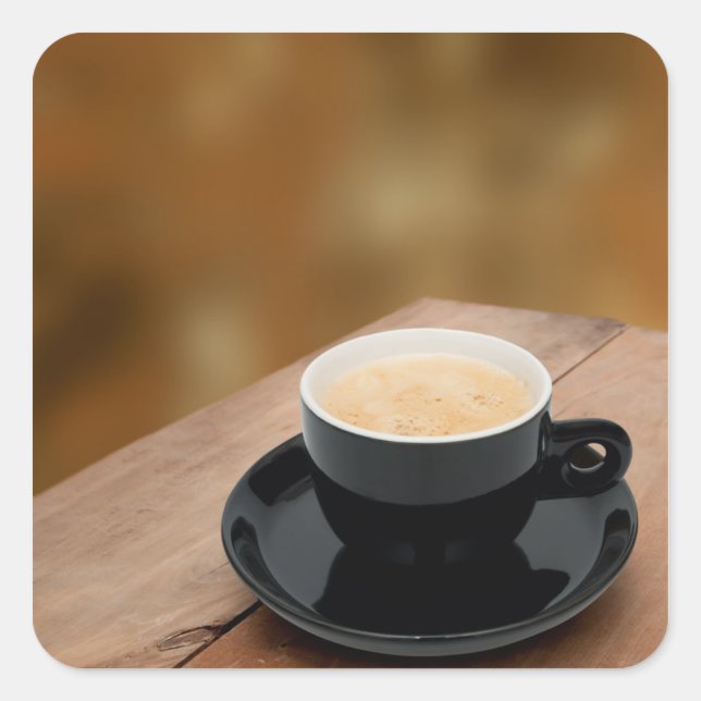 Sticker Carré café expresso (Devant)