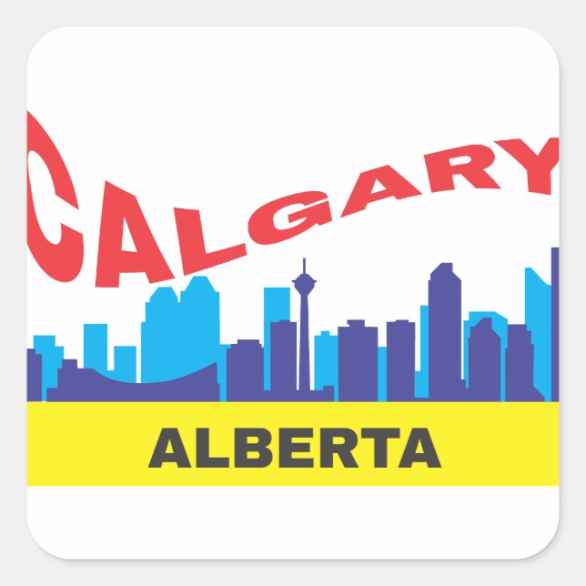 Sticker Carré Calgary (Devant)