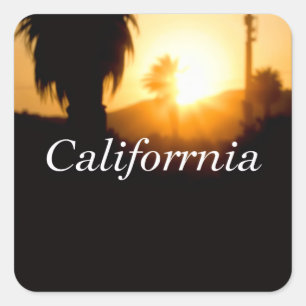 Sticker Carré California Dreamin’