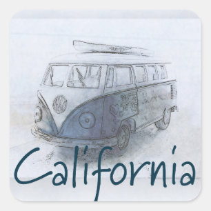 Sticker Carré Californie