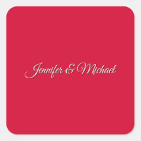 Calligraphie Chic Élégante Cerise Rouge Personnali