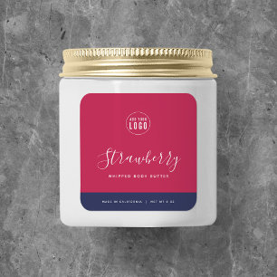 Sticker Carré Calligraphie Couleurs modifiables Contraste Étique