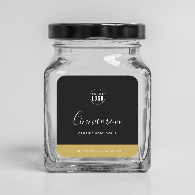 Sticker Carré Calligraphie Couleurs modifiables Contraste Étique (Créateur téléchargé)