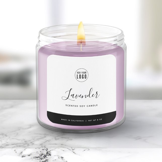 Sticker Carré Calligraphie Couleurs modifiables Contraste Étique (Créateur téléchargé)