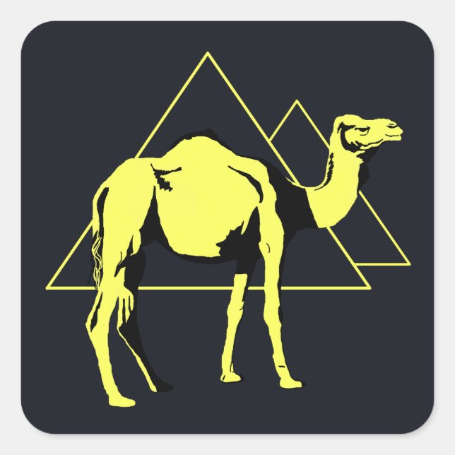 Sticker Carré Camel (Devant)