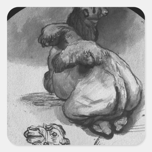 Sticker Carré Camels (Devant)