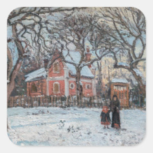 Sticker Carré Camille Pissarro - Châtaigniers à Louveciennes
