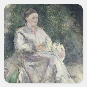 Sticker Carré Camille Pissarro   Portrait de Julie Velay, Femme 
