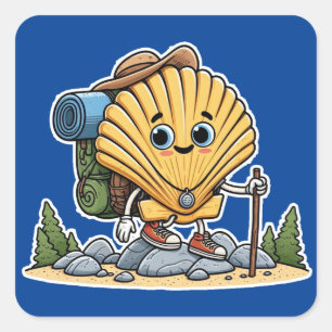 Sticker Carré Camino de Santiago