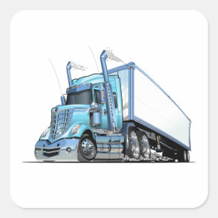 Sticker Carré Camion de dessin