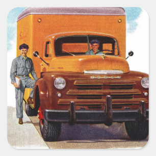 Sticker Carré camionneur camionneur