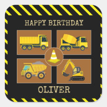 Camions de construction | Parti Anniversaire de en