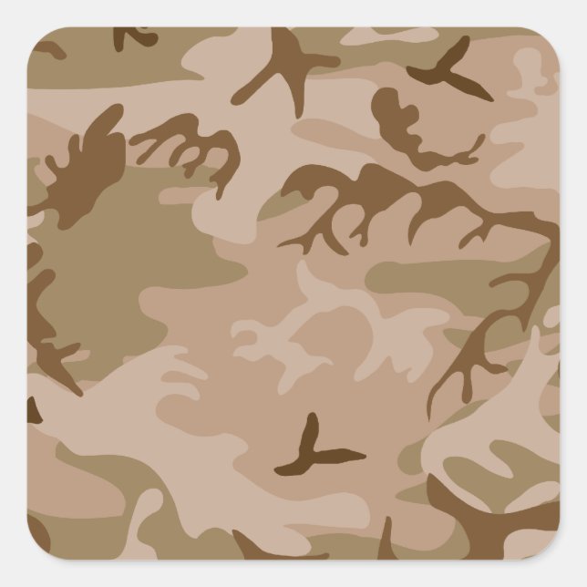 Sticker Carré Camouflage (Devant)
