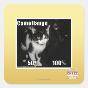 Sticker Carré Camouflage