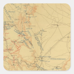 Sticker Carré Campagne médiane du Tennessee