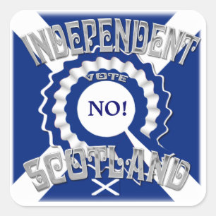 Sticker Carré Campagne pour l'indépendance de Sottish Vote No