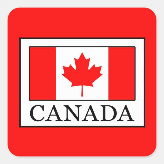 Sticker Carré Canada (Devant)