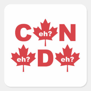 Sticker Carré Canada