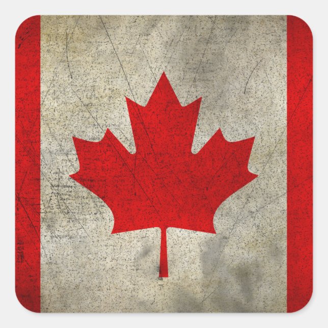 Sticker Carré Canada (Devant)