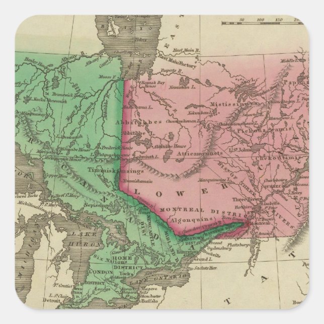 Sticker Carré Canada 3 (Devant)