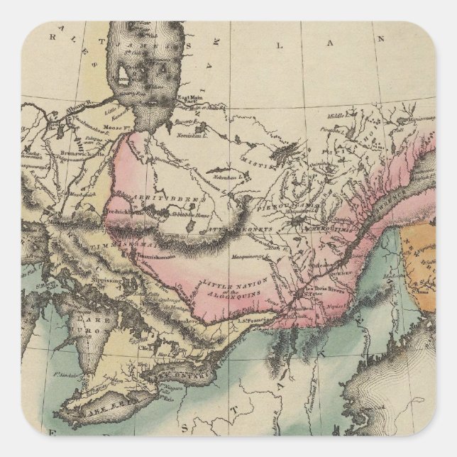 Sticker Carré Canada 8 (Devant)