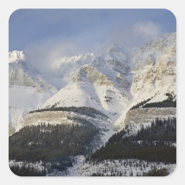 Sticker Carré Canada, Alberta, parc national de Banff. Vue de (Devant)