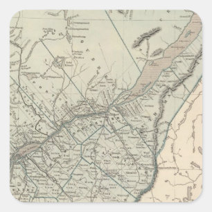 Sticker Carré Canada Est