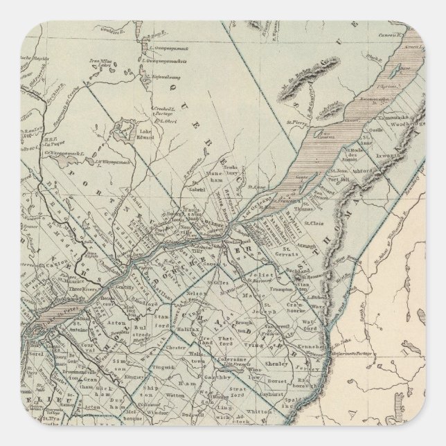 Sticker Carré Canada Est (Devant)