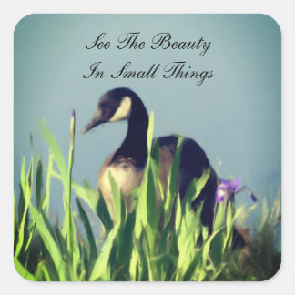 Sticker Carré Canada Goose Beauty Petites choses Inspirationnell