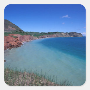 Sticker Carré Canada, Québec, Îles de la Madeleine, Cap Alright
