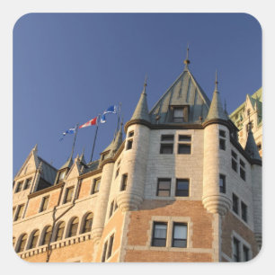 Sticker Carré Canada, Québec, Ville de Québec. Fairmont Chateau