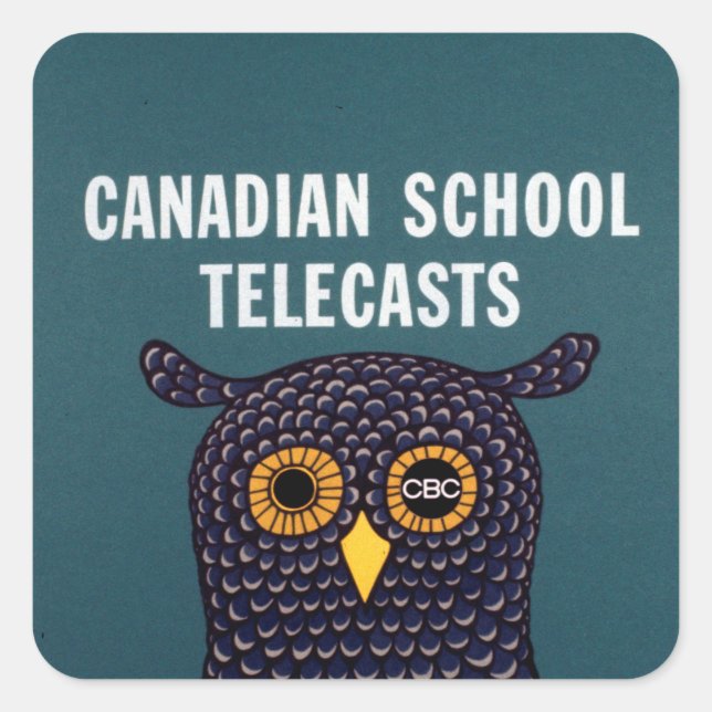 Sticker Carré Canadian School Telecasts (années 1984) (Devant)