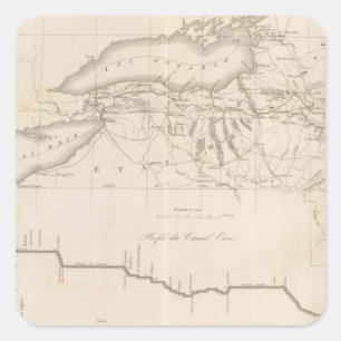 Sticker Carré Canal Erie