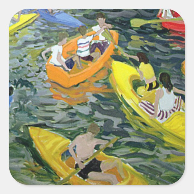 Sticker Carré Canoes Wickstead Park (Devant)