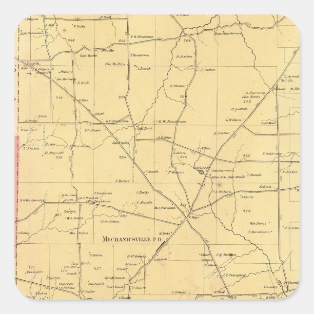 Sticker Carré Canton d'Irwin (Devant)