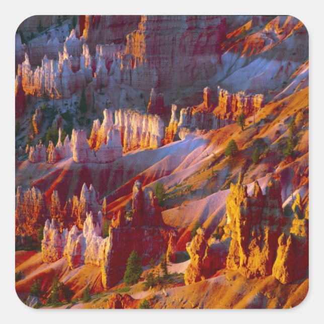 Sticker Carré Canyon Bryce, Utah, États-Unis 2 (Devant)