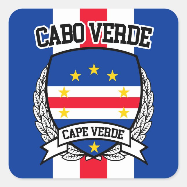 Sticker Carré Cap-Vert (Devant)