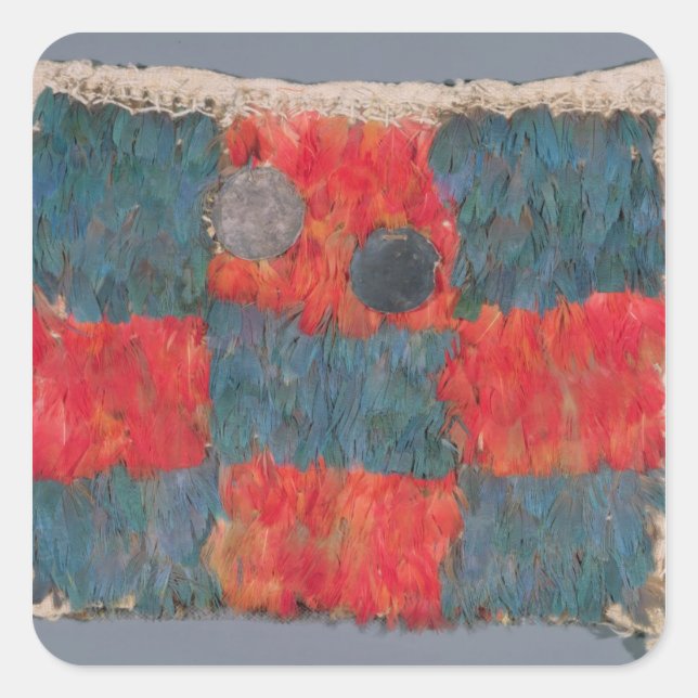 Sticker Carré cape à plumes (Devant)