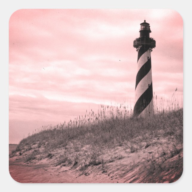 Sticker Carré Cape Hatteras Lighthouse (Devant)