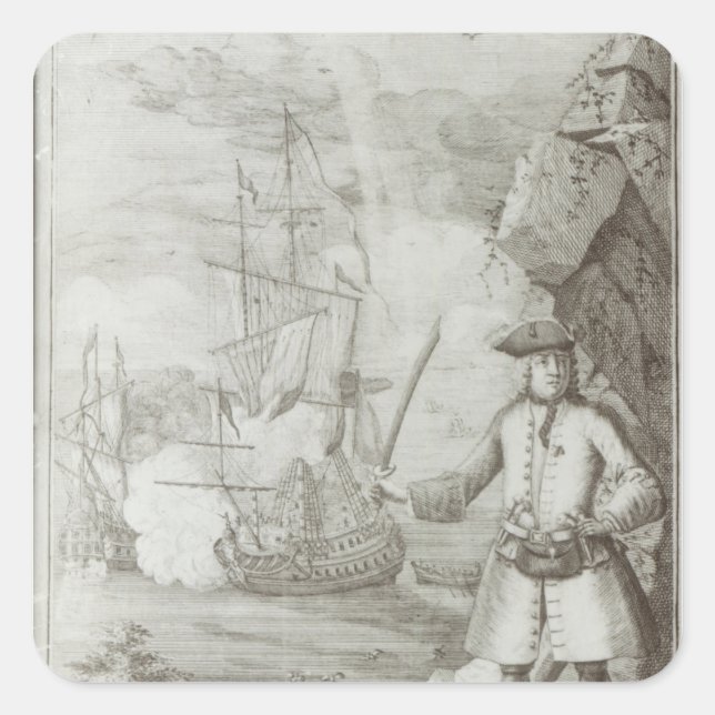 Sticker Carré Capitaine Avery (Devant)