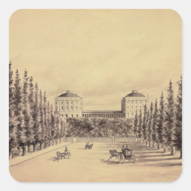 Sticker Carré Capitol américain de Pennsylvania Avenue (Devant)