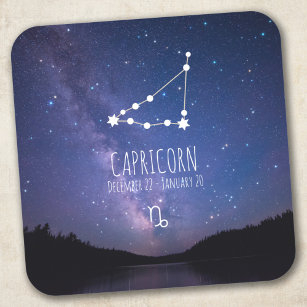 Sticker Carré Capricorn   Personalized Zodiac Constellation