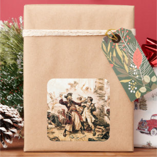 Sticker Carré Capture, Barbe noire pirate, Revenge de la reine A