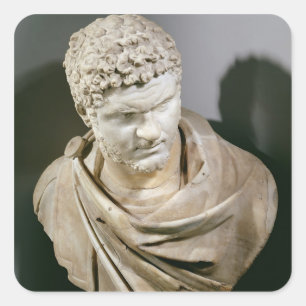 Sticker Carré Caracalla, le marbre romain cuirassed le buste,